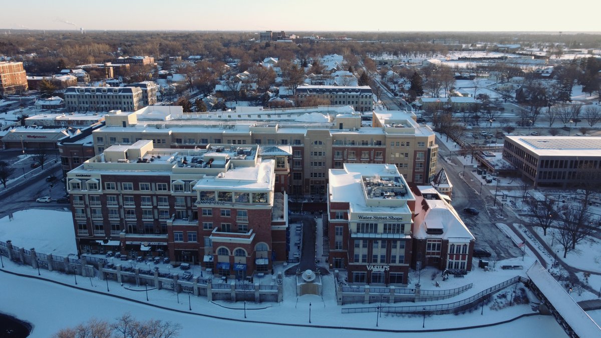 Water Street and Downtown Naperville along the South Washington Corridor